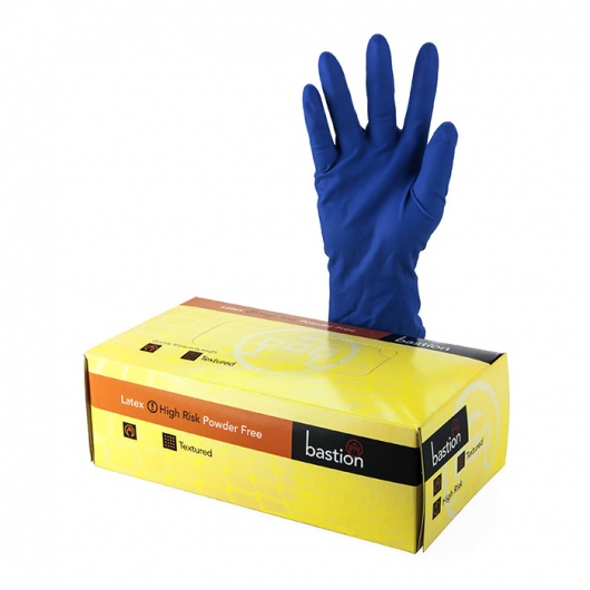 Bastion Latex Hi-Risk PowderFree Gloves X-LARGE - UniPak