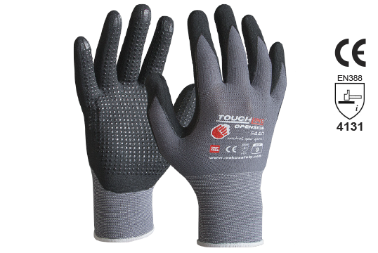 TOUCHLINE™ 'OpenSide', Nitrile 1/2 dip Foam coat w/micro dots, Size 9 - Esko