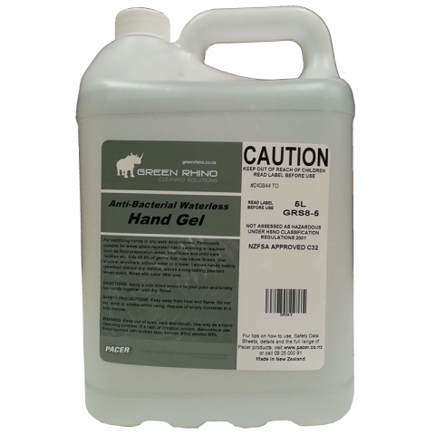 Hand Sanitiser Alcohol Gel - Green Rhino