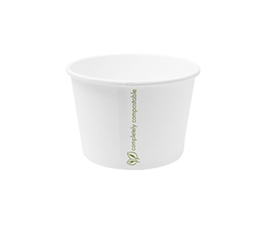 Hot Container White 16oz 560ml, Pack 25 - Vegware