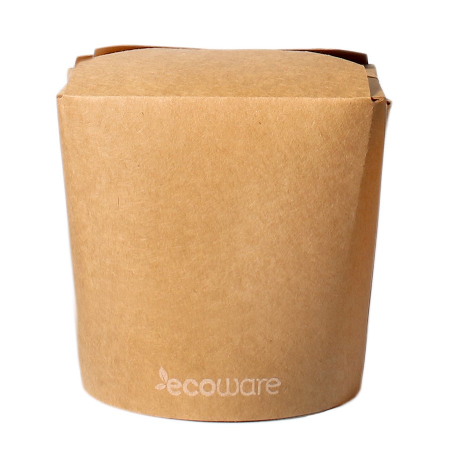 Noodle Boxes Kraft 32oz/960ml PLA - Ecoware