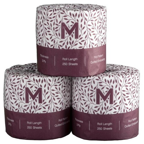 Wrapped Toilet Tissue - White, 3 Ply, 225 Sheets - Matthews