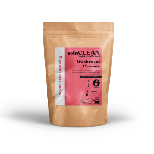 Bathroom / Washroom Cleaner Soluble Sachets Pack 2 (1 Sachet = 750ml) - soluCLEAN