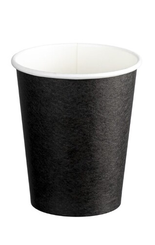 Double Wall PE Paper Hot Cups - Black, 8oz, 280ml  - Matthews