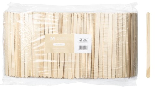 Wooden Beverage Stirrer Sticks - Natural, 10mm x 175mm Long - Matthews