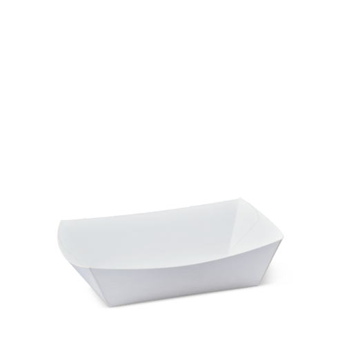 #2 Small Food Tray White 110 x 76 x 40 - Detpak