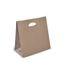 DCUT #D Br Board Handle Small Plain Brown 280 x 280 x 150   - Detpak