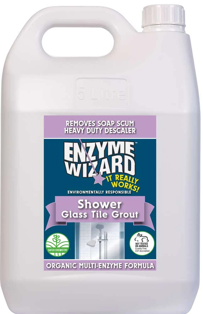Shower, Tile / Glass / Grout Cleaner 5L- Enzyme Wizard