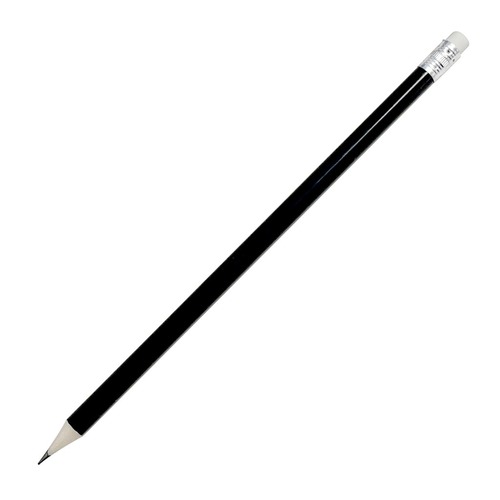Okin HB Pencil Round with Eraser Black