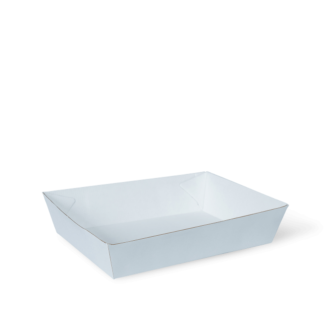Endura Food Tray #3 White 180 x 134 x 45 Carton 250 - Detpak